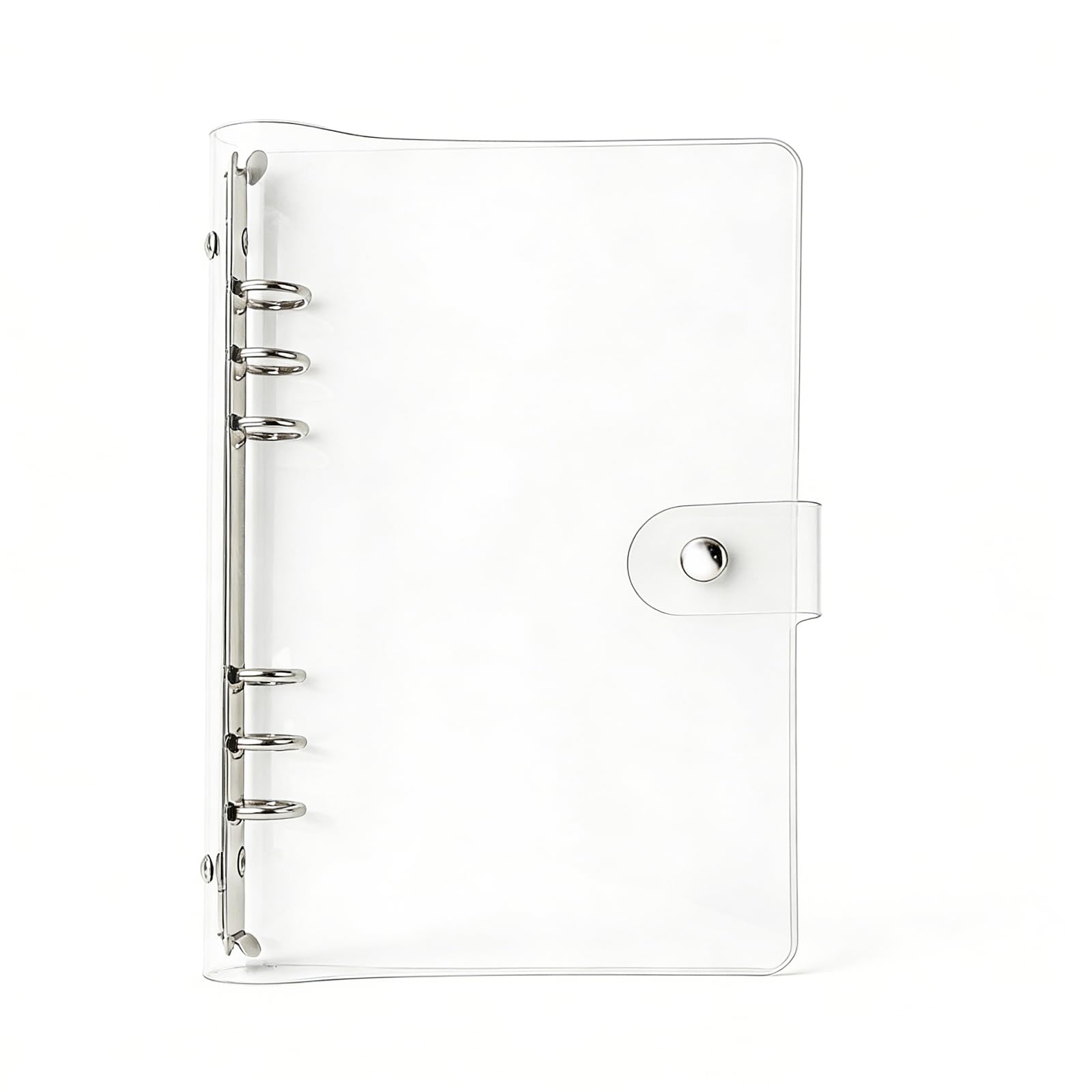 Ring Binder Box - Transparent Color PVC Clip File Folder