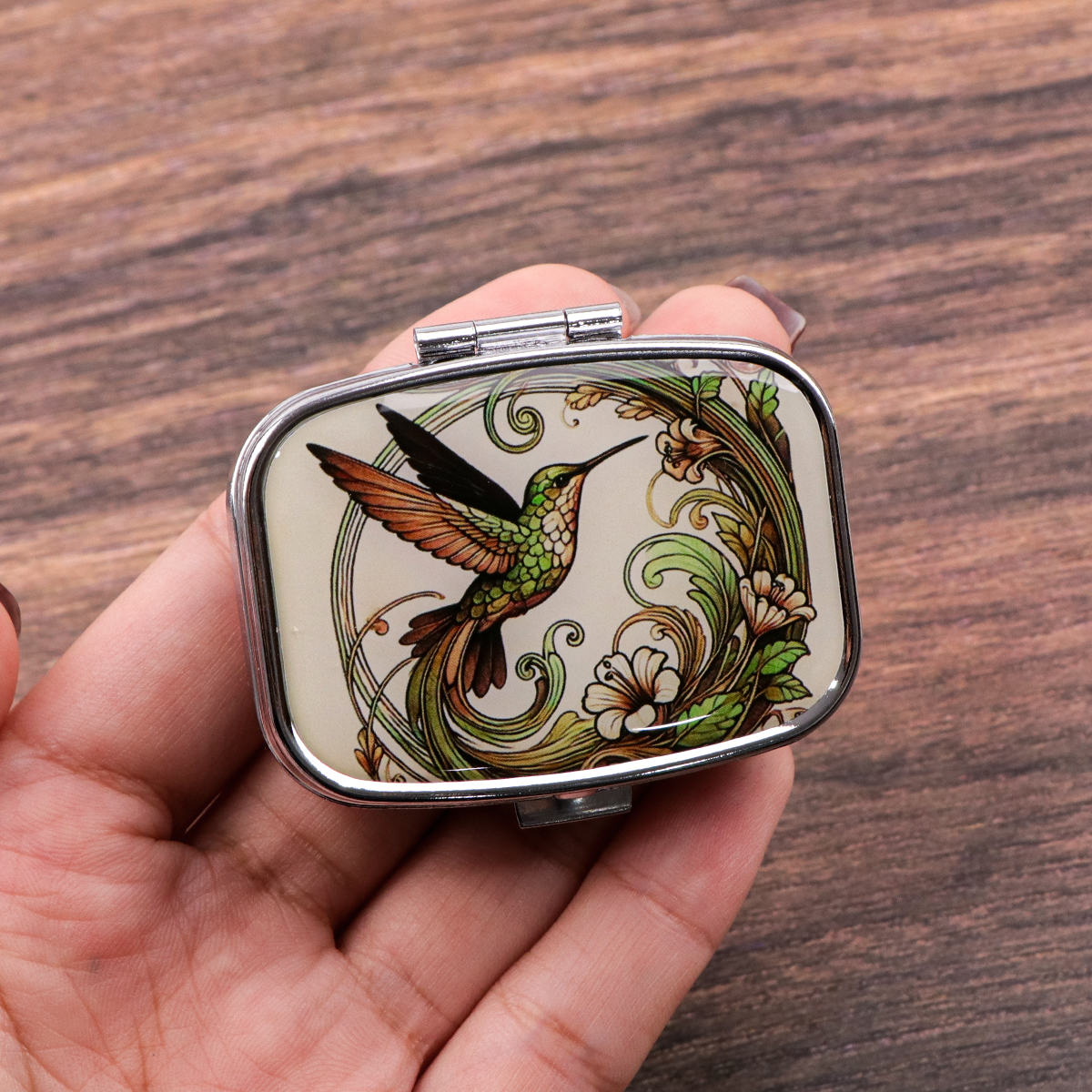 Cable Box Organizer - Cute Bird Cartoon Travel Pill Organizer