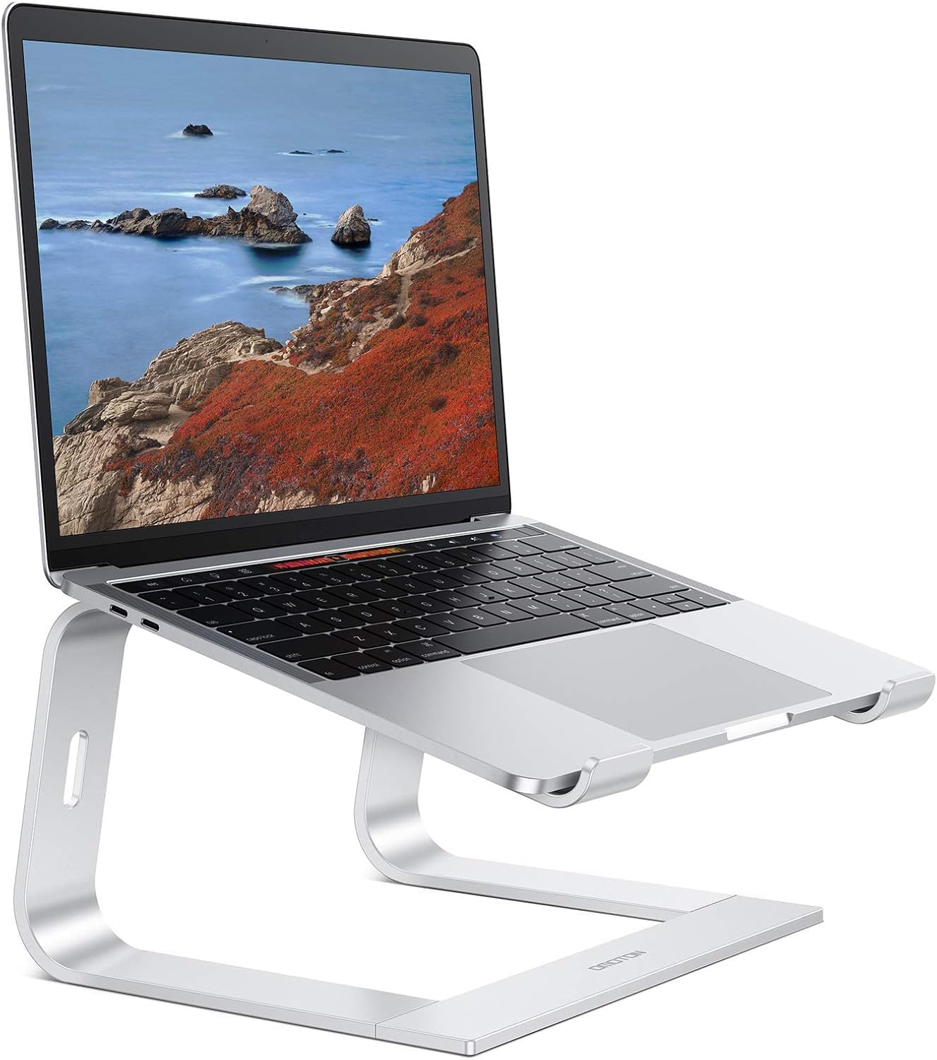 Desk Setup Mac - Adjustable Laptop Stand, Detachable Aluminum Holder