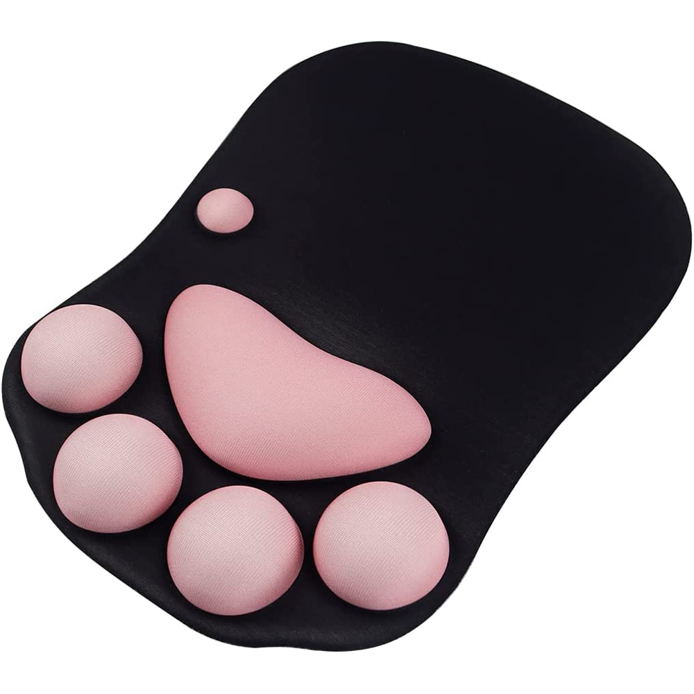 Desk Setup Mac - Cute 3D Cat Paw Mouse Pad