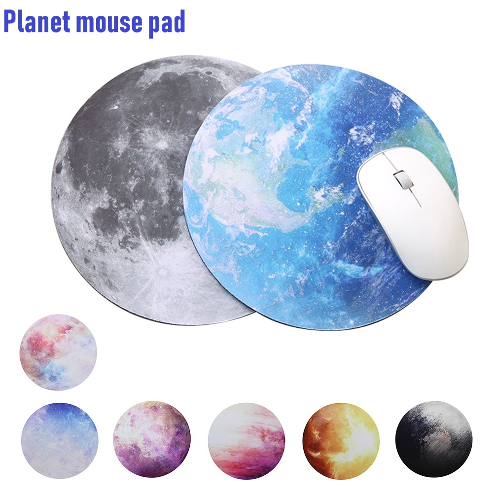 Desk Setup Mac - Fashion Moon Phase Planet Retro Mouse