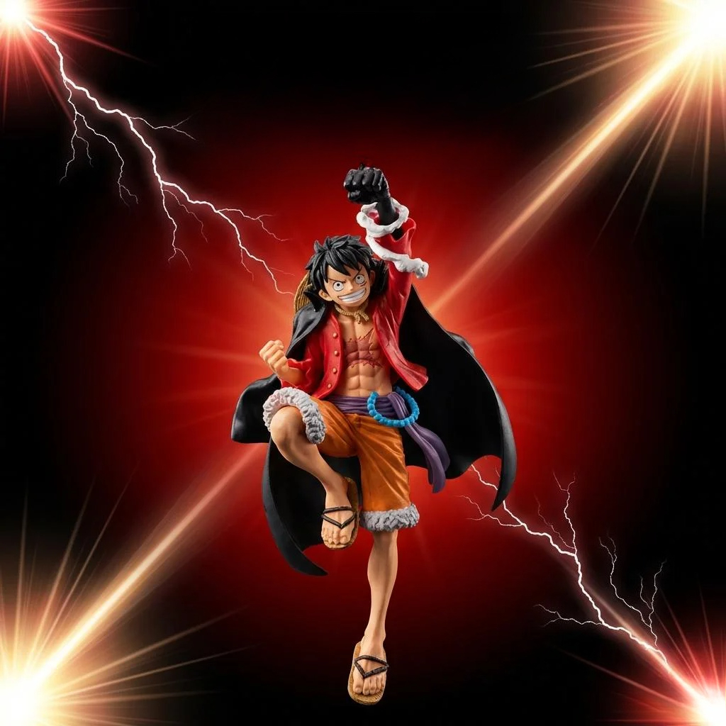 Desk Setup Gear - 20cm Anime One Piece Figure Luffy