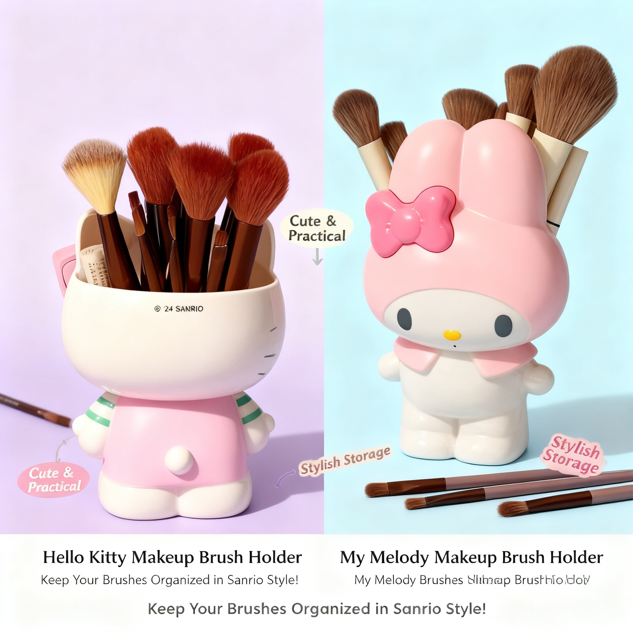 Cable Box Organizer - My Melody Hello Kitty Makeup Brush