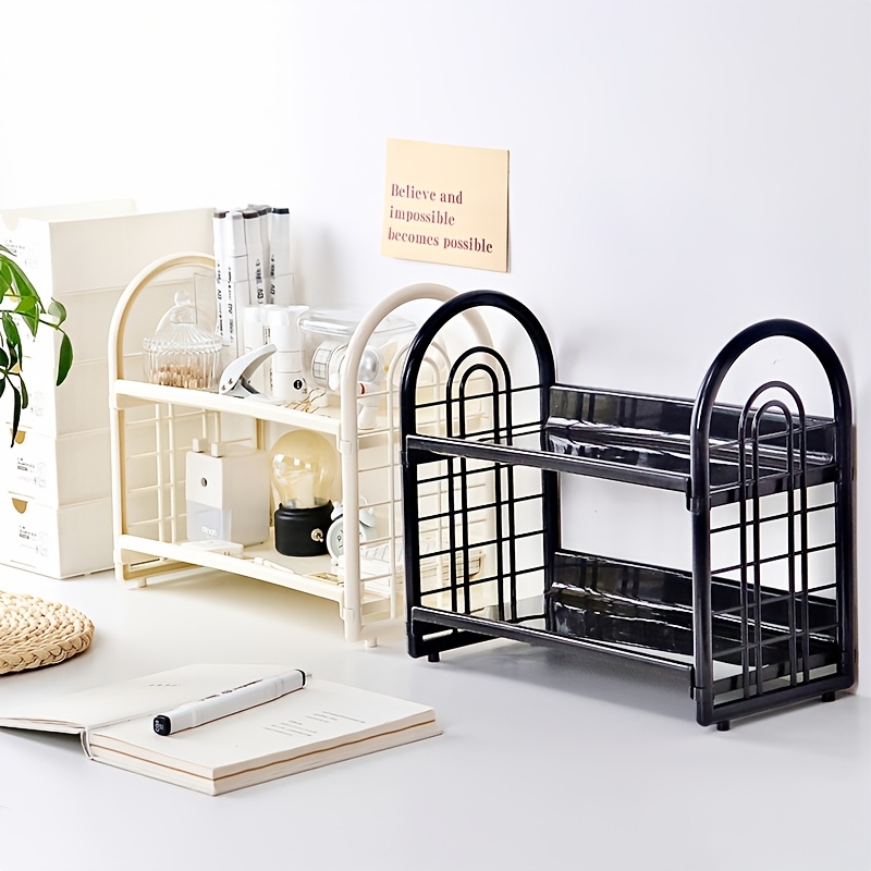 1pc Double Layer Multi-Functio - Desk Setup Shelves incelemesi ve fiyatı