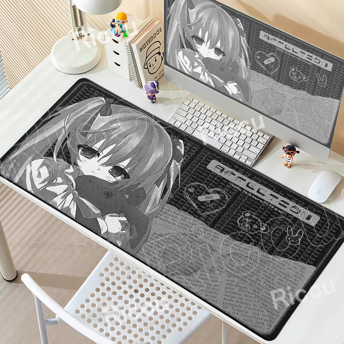 Angel Mousepad Black White Cut - Desk Setup Anime incelemesi ve fiyatı
