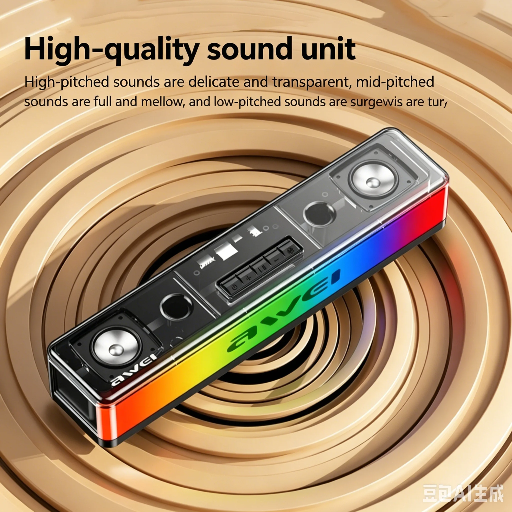 Wireless Bluetooth Desktop Sou - Ambient Light Bar Usb incelemesi ve fiyatı