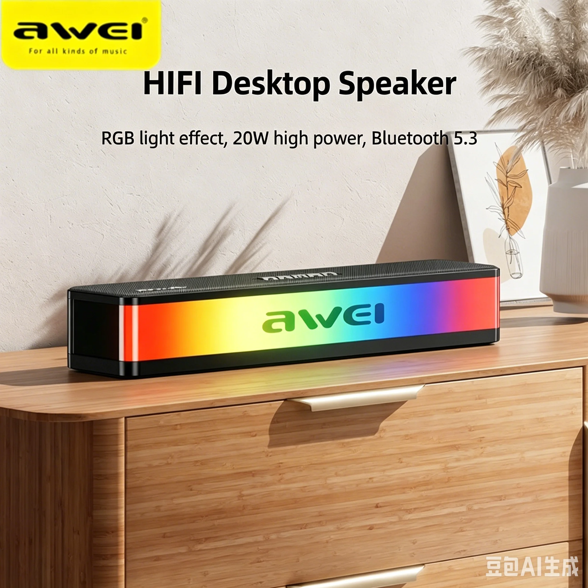 Wireless Bluetooth Desktop Sou - Ambient Light Bar Usb incelemesi ve fiyatı