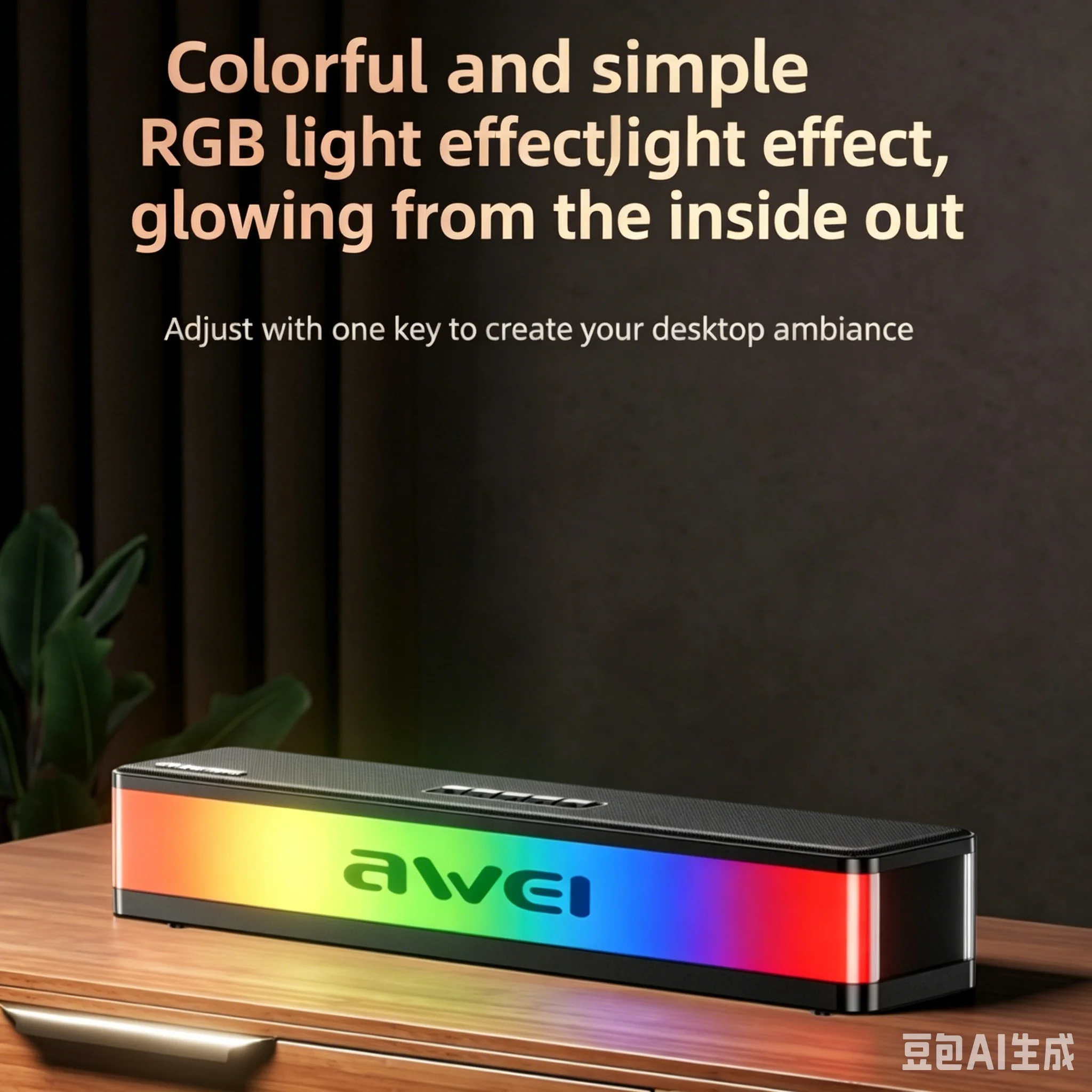 Wireless Bluetooth Desktop Sou - Ambient Light Bar Usb incelemesi ve fiyatı