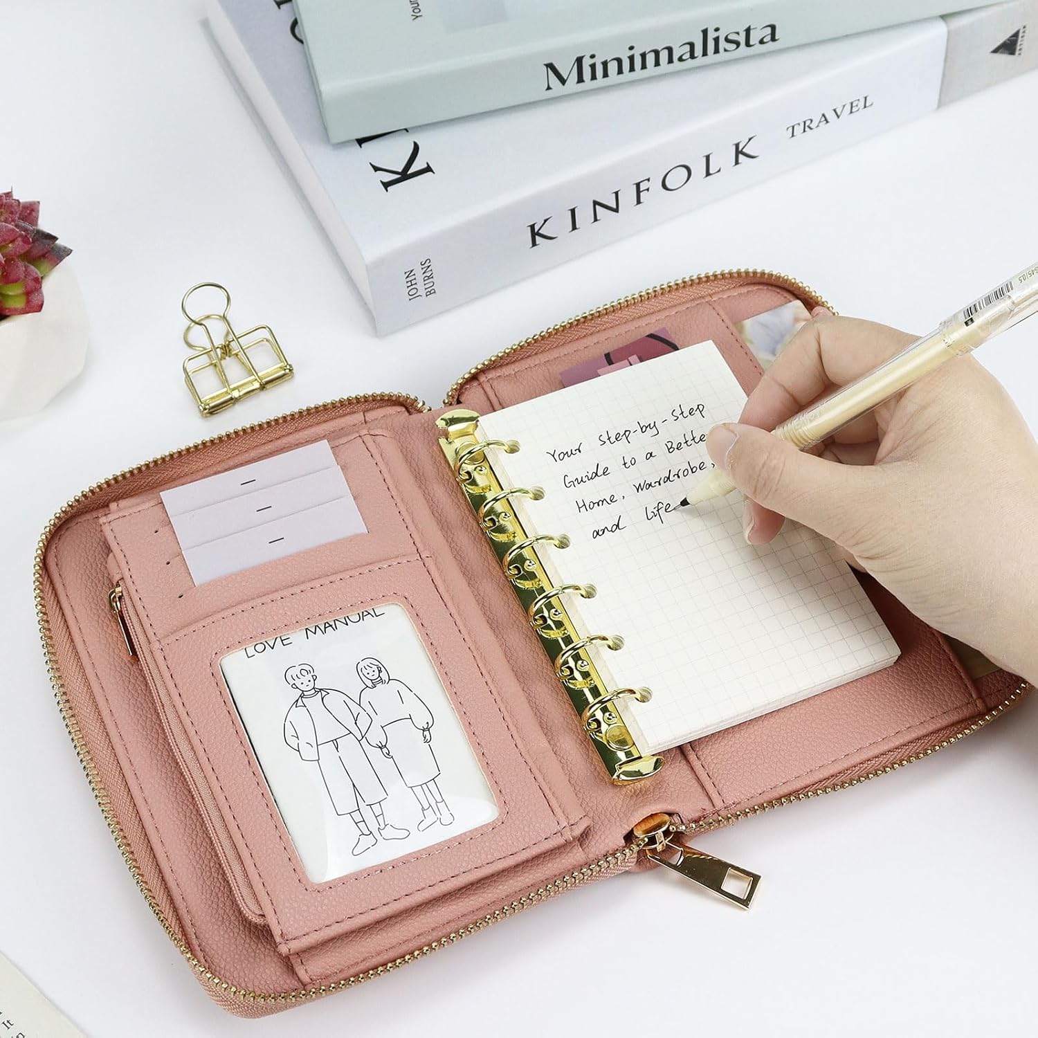 A7 Leather Budget Binder Cash  - Ring Binder Box incelemesi ve fiyatı