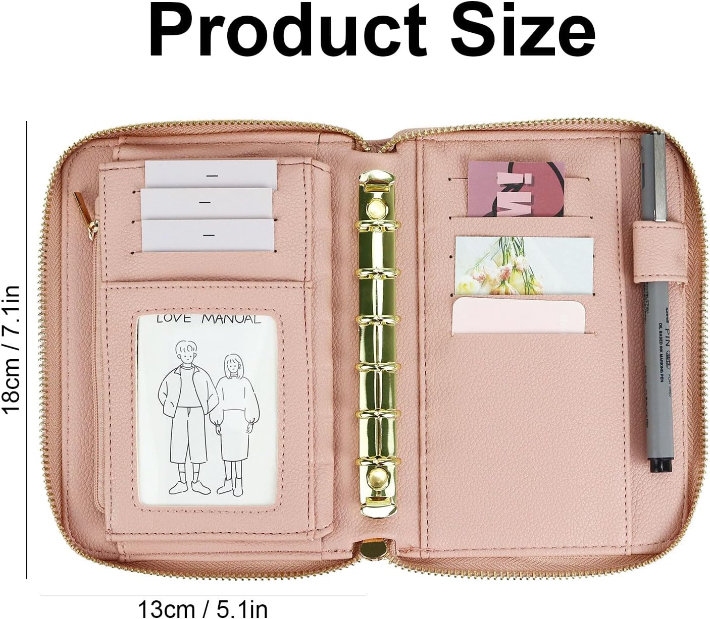 A7 Leather Budget Binder Cash  - Ring Binder Box incelemesi ve fiyatı