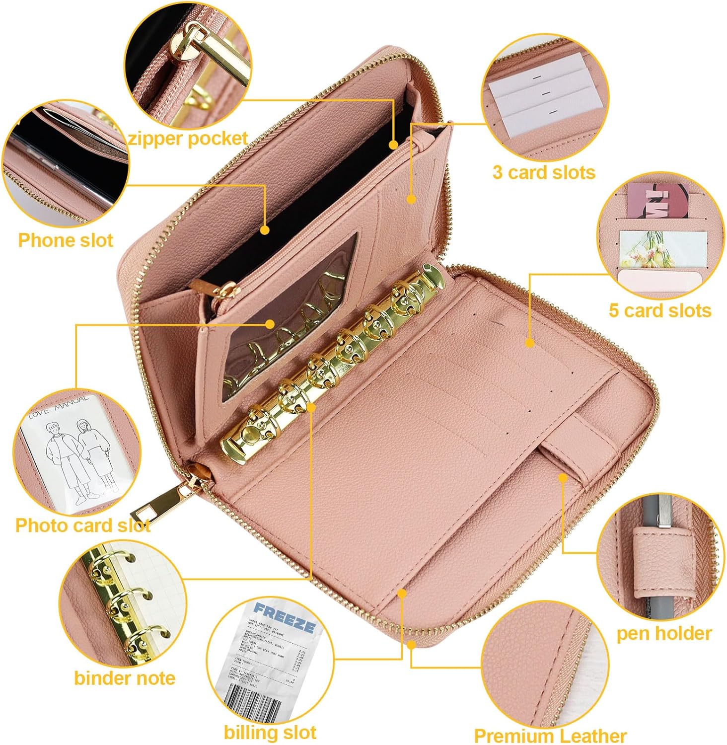 A7 Leather Budget Binder Cash  - Ring Binder Box incelemesi ve fiyatı