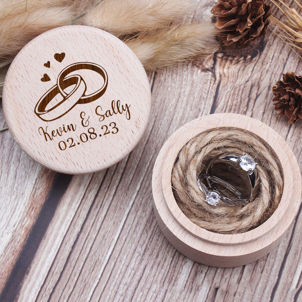 Personalized Engraved Wooden R - Ring Binder Box incelemesi ve fiyatı