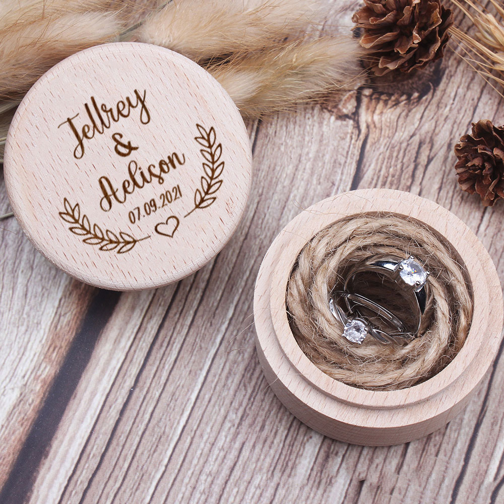 Personalized Engraved Wooden R - Ring Binder Box incelemesi ve fiyatı