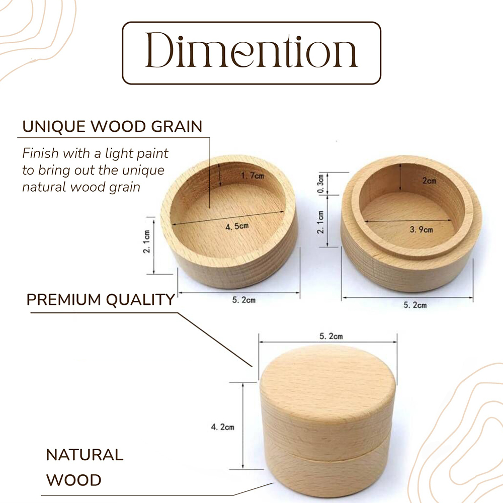 Personalized Engraved Wooden R - Ring Binder Box incelemesi ve fiyatı