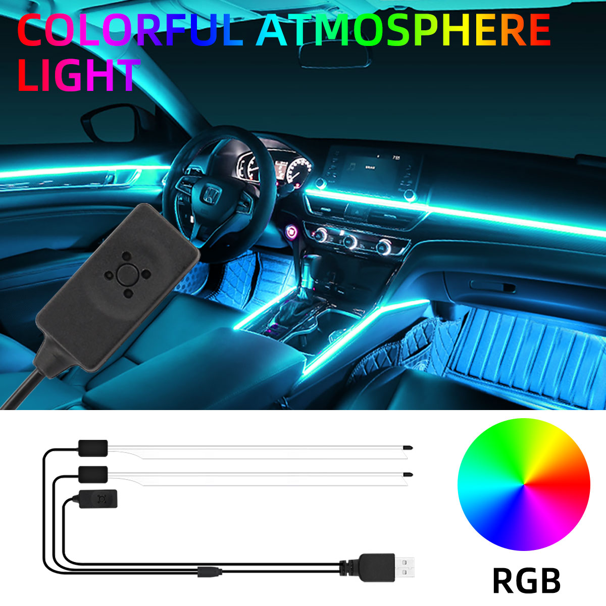 3/5M Auto Atmosphere Lighting  - Ambient Light Bar Usb incelemesi ve fiyatı