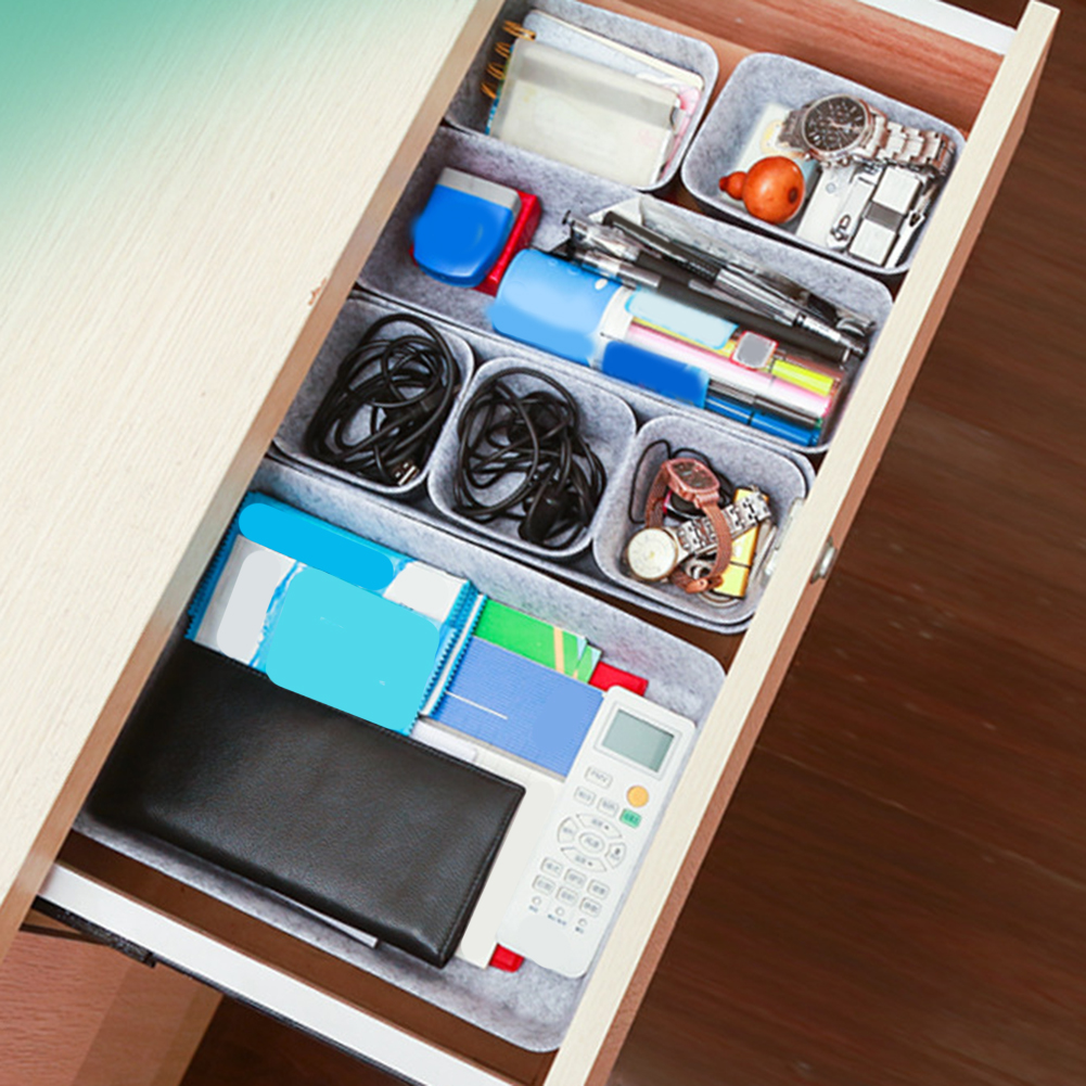 8pcs/set Felt Storage Box Desk - Desk Drawer Unit incelemesi ve fiyatı
