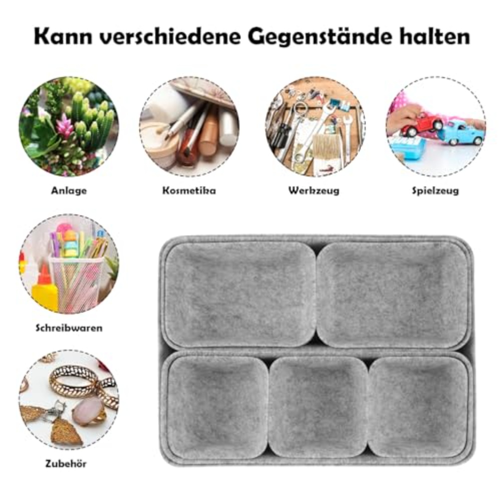 8pcs/set Felt Storage Box Desk - Desk Drawer Unit incelemesi ve fiyatı