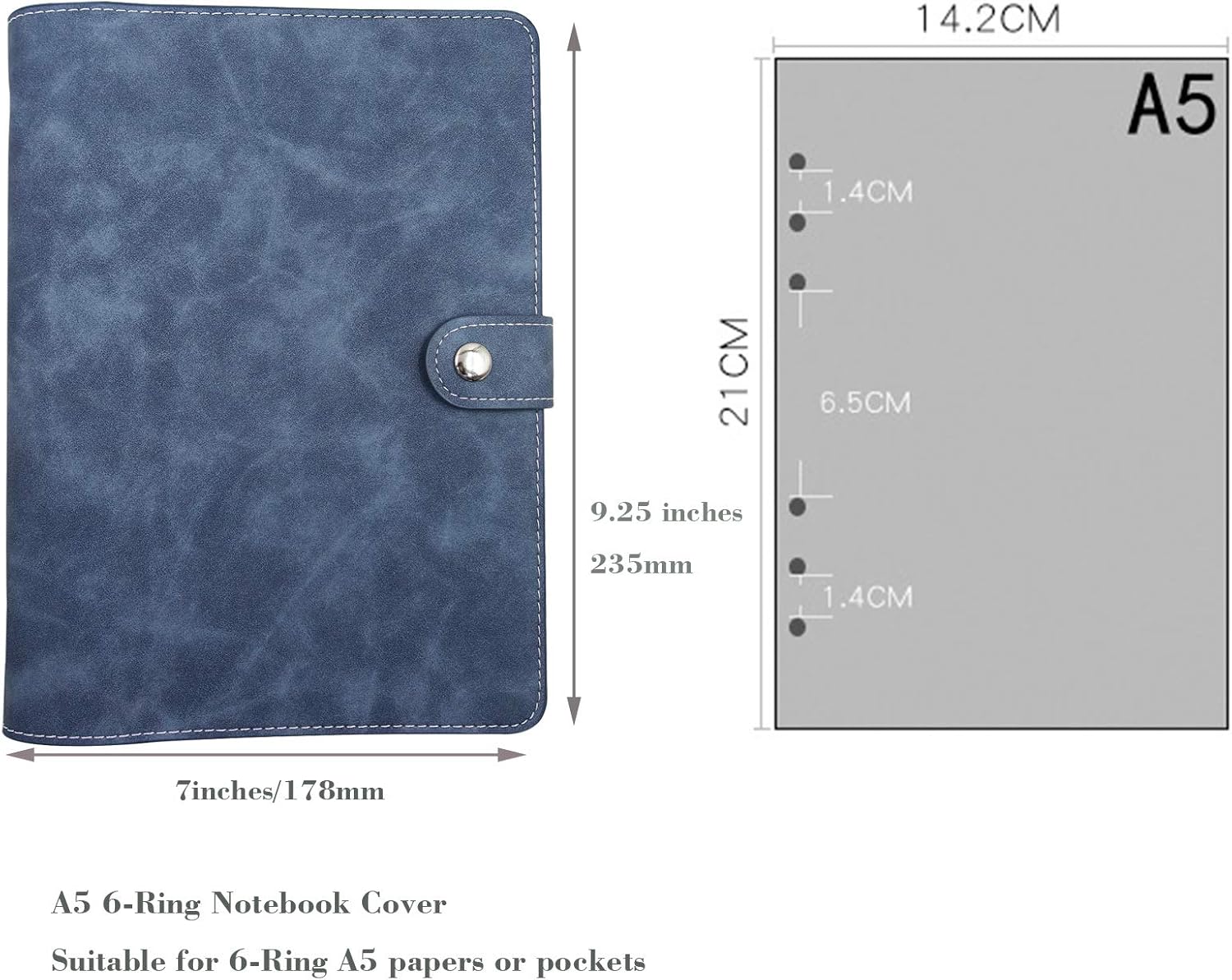 A5 Soft PU Leather Notebook Bi - Ring Binder Box incelemesi ve fiyatı