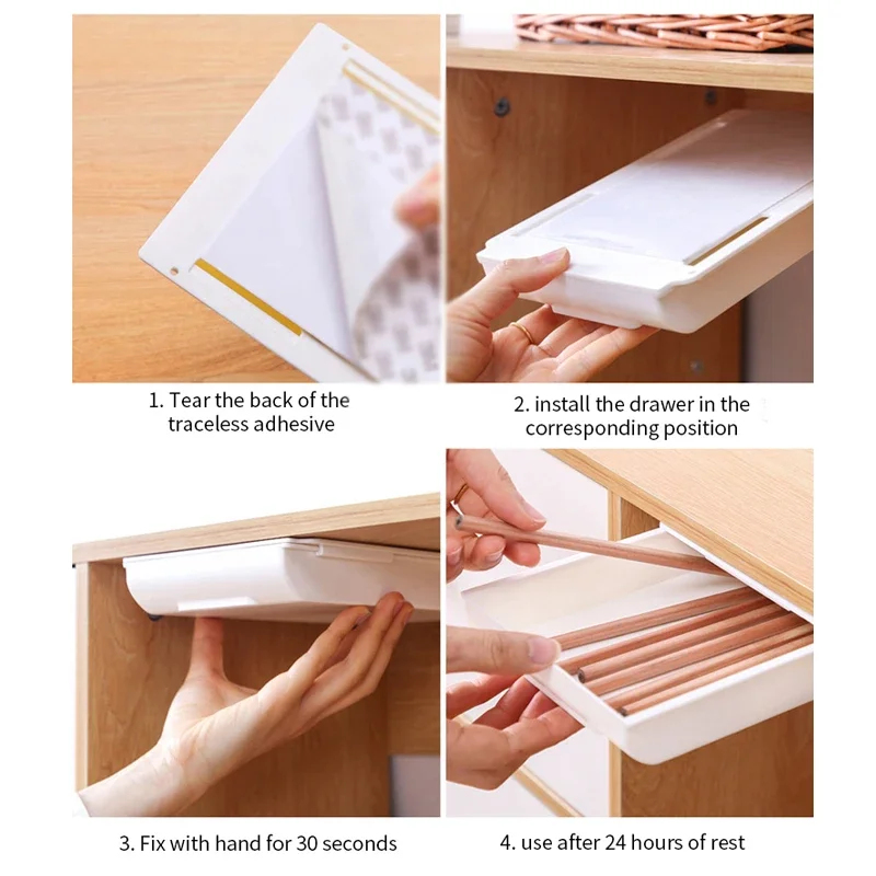 Hidden Storage Box Desk Storag - Desk Setup Organizer incelemesi ve fiyatı