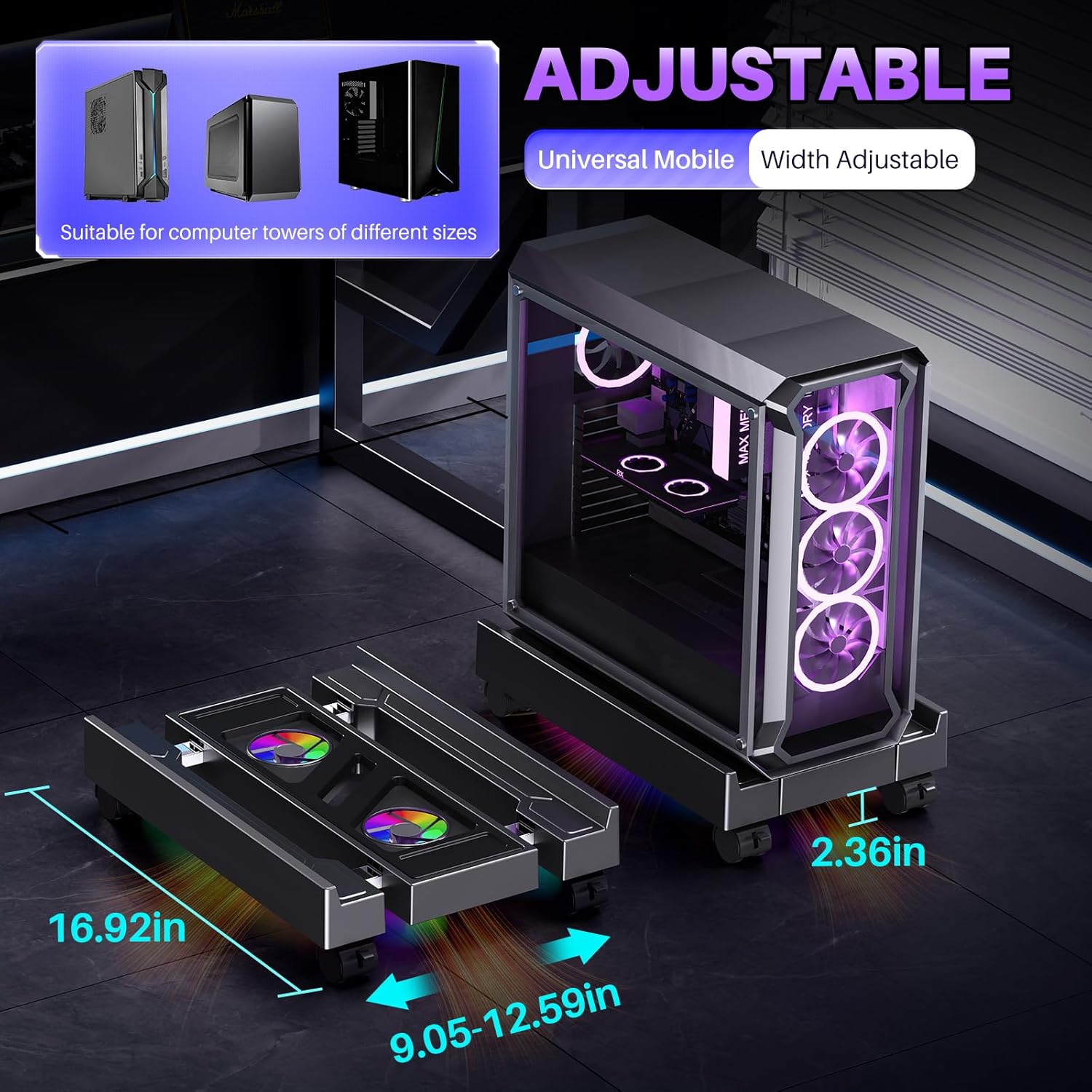 Adjustable Computer CPU Holder - Desk Setup Rgb incelemesi ve fiyatı