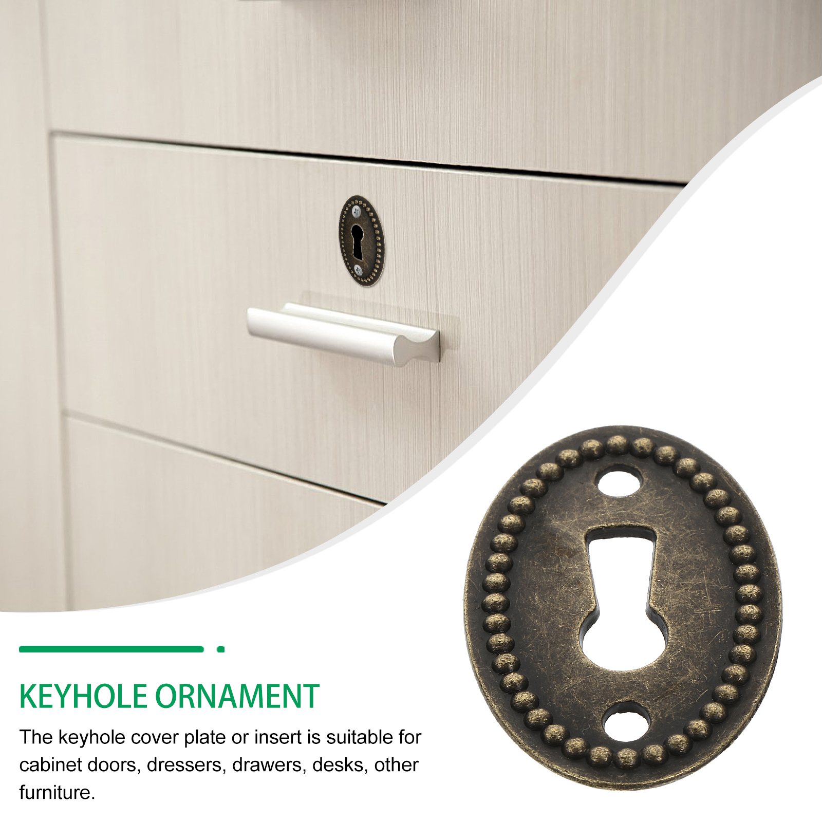 20 Pcs Key Drawer Trim Keyhole - Desk Drawer Unit incelemesi ve fiyatı