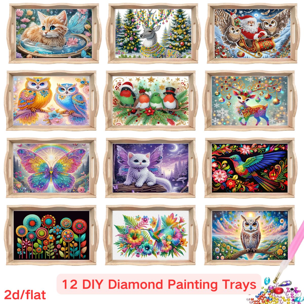 A DIY diamond painting square  - Desk Setup Organizer incelemesi ve fiyatı