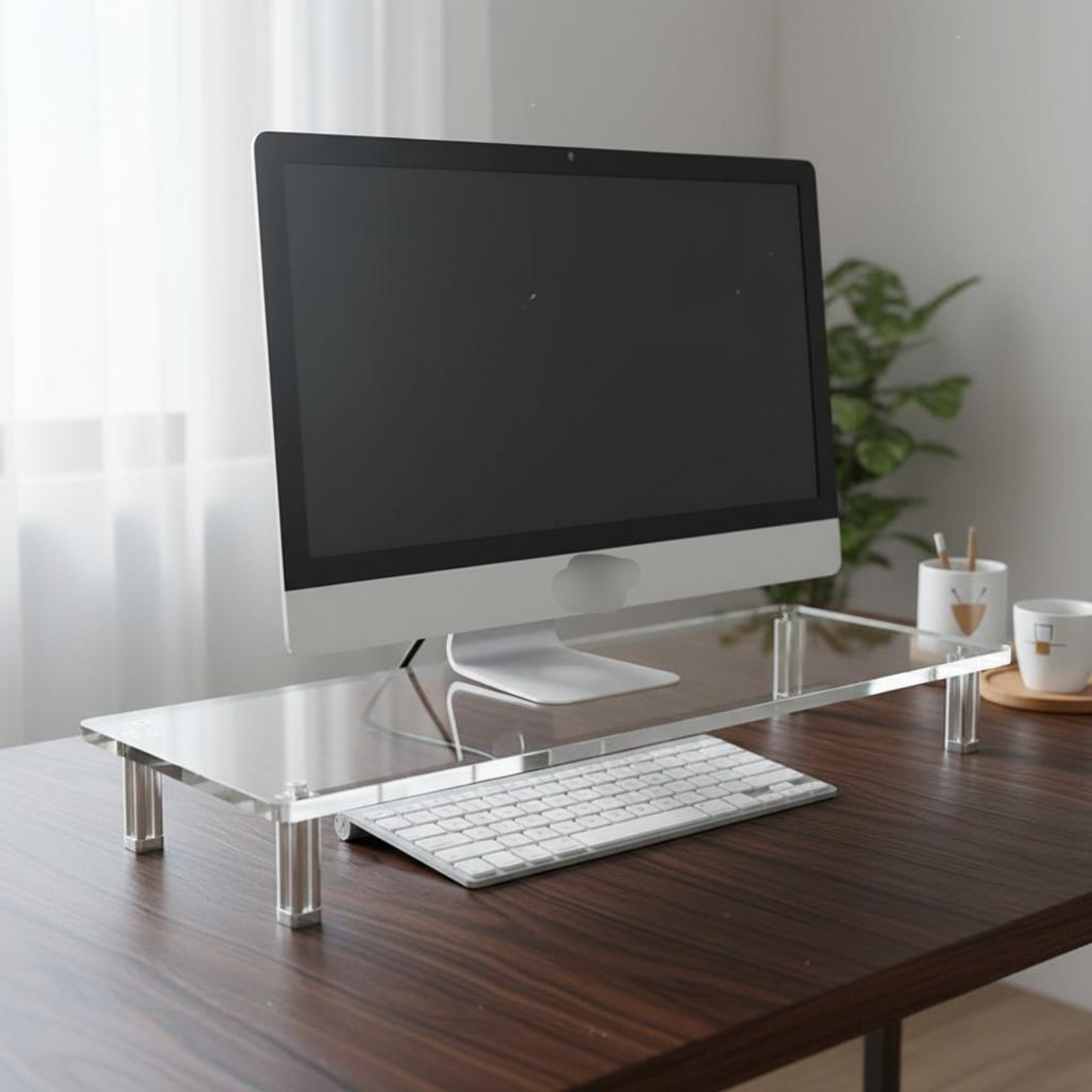 Acrylic Monitor Stand Easy to  - Desk Setup Organizer incelemesi ve fiyatı