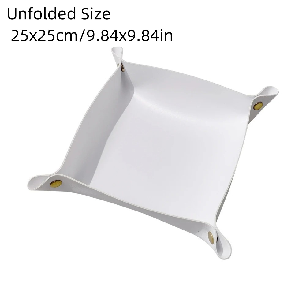 1PC 25X25CM Leather Tray Folda - Desk Setup Organizer incelemesi ve fiyatı
