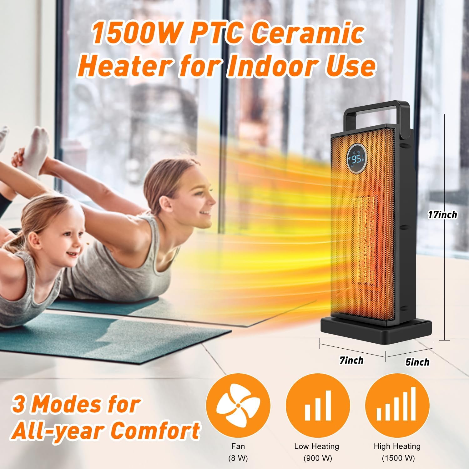 Room Heater 1500W Large Portab - Desk Setup Gear incelemesi ve fiyatı