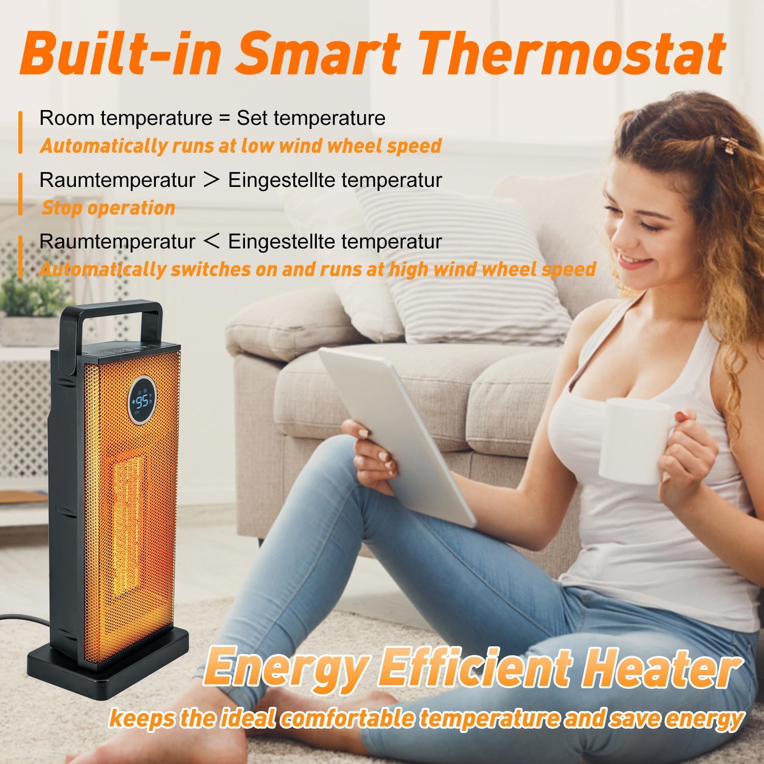 Room Heater 1500W Large Portab - Desk Setup Gear incelemesi ve fiyatı