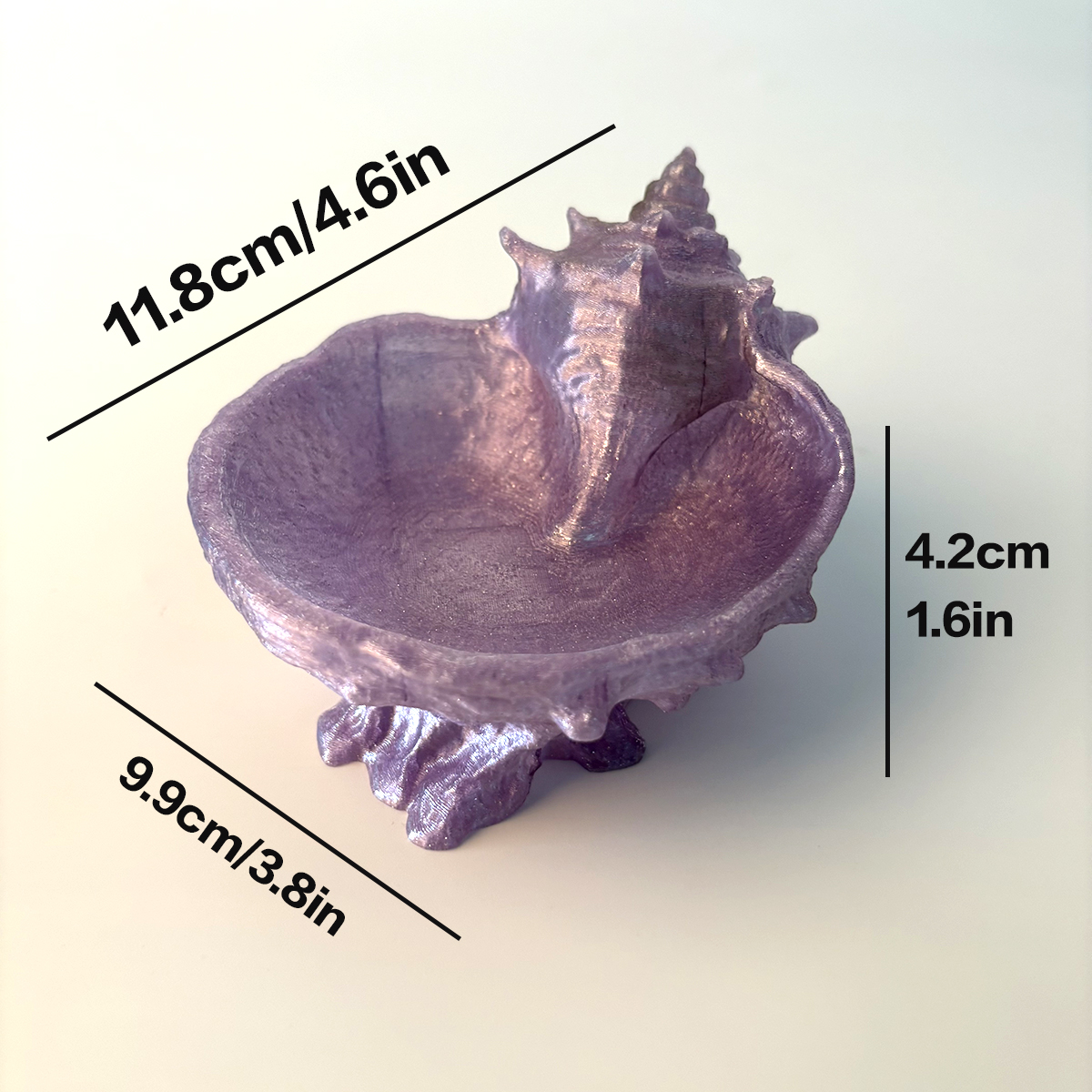 Pearlescent Purple Conch-Shape - Desk Setup Organizer incelemesi ve fiyatı