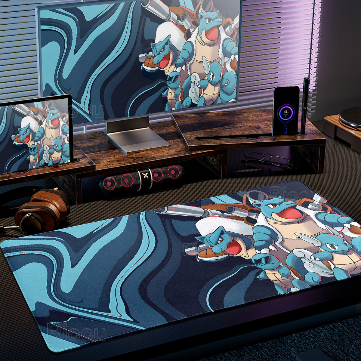 Anime Cartoon P-Pokémon Fluid  - Desk Setup Background incelemesi ve fiyatı