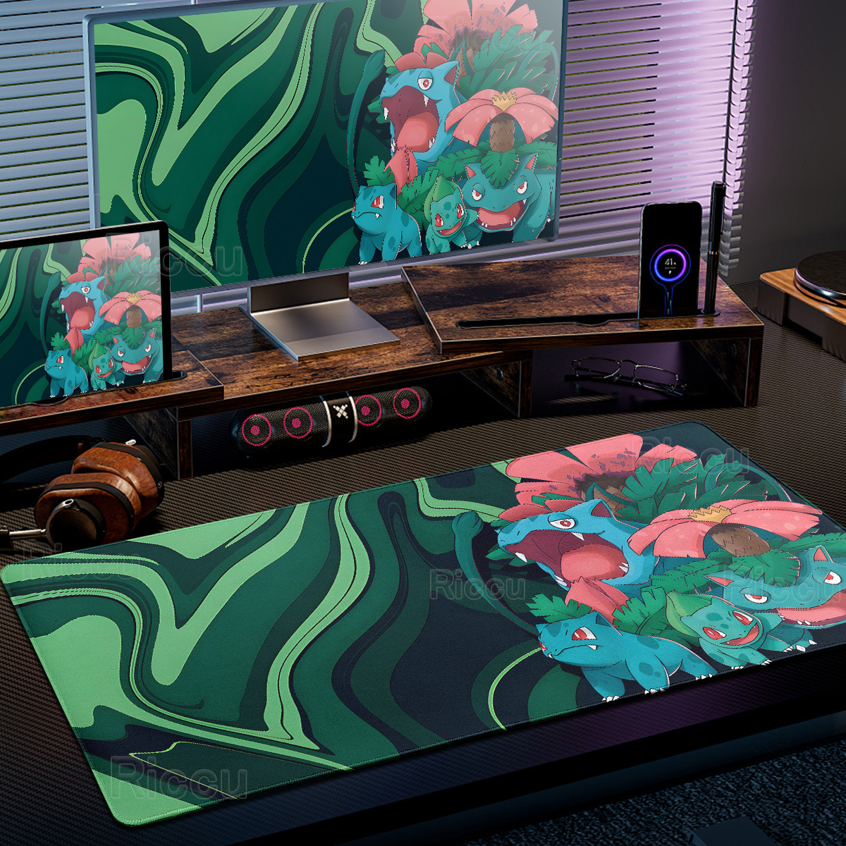 Anime Cartoon P-Pokémon Fluid  - Desk Setup Background incelemesi ve fiyatı