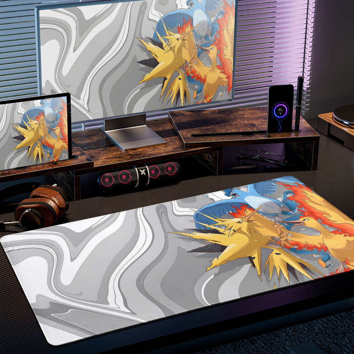 Anime Cartoon P-Pokémon Fluid  - Desk Setup Background incelemesi ve fiyatı