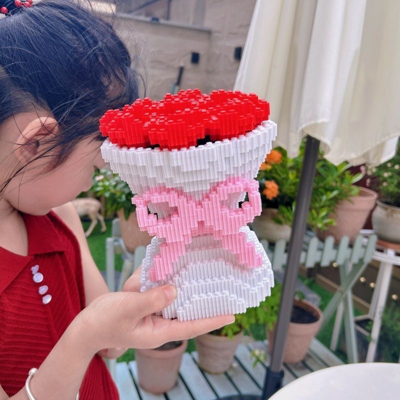 Red Rose Bundle Building Block - Desk Setup Gear incelemesi ve fiyatı