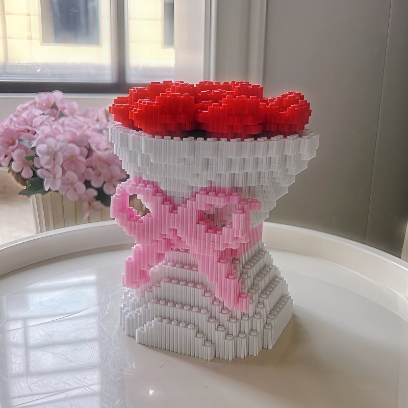 Red Rose Bundle Building Block - Desk Setup Gear incelemesi ve fiyatı