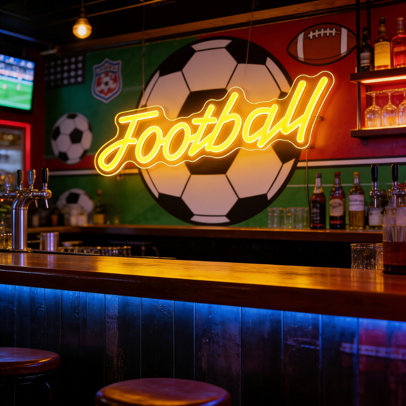 Football Dimmable LED Neon Sig - Ambient Light Bar Usb incelemesi ve fiyatı