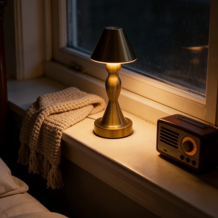 1PC Vintage Brass Table Lamp,  - Ambient Light Bar Usb incelemesi ve fiyatı
