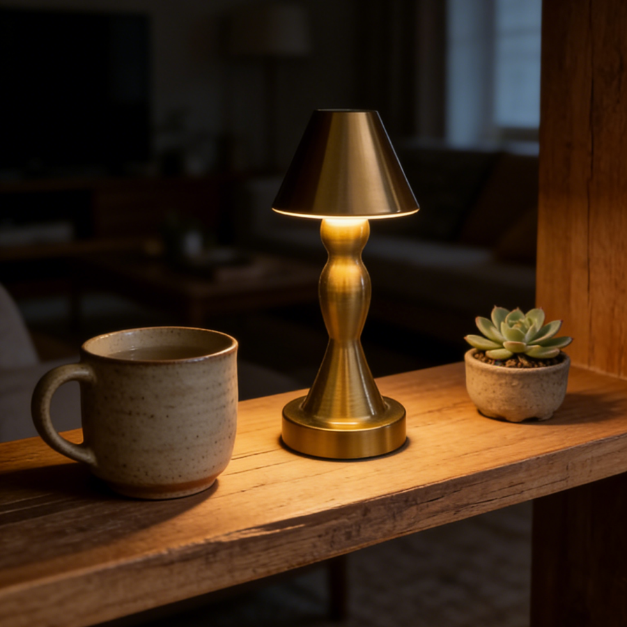 1PC Vintage Brass Table Lamp,  - Ambient Light Bar Usb incelemesi ve fiyatı