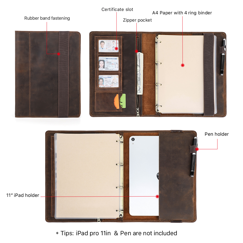 Luxury Retro Business A4 Noteb - Ring Binder Box incelemesi ve fiyatı