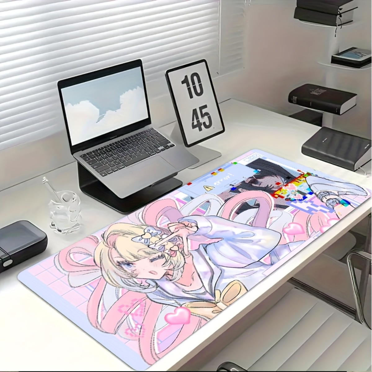 Pink Purple Anime Girl Rubber  - Desk Setup Anime incelemesi ve fiyatı